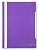 Папка-скоросшиватель, фиолетовая, прозрачный лист, ф. А4, (БЮРОКРАТ)