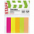 Блок-закладка с липким слоем 14x50 мм , бумажные , 5 неоновых цветов по 50 листов (STAFF)