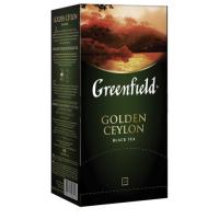 Чай черный "Golden Ceylon", 25 пакетов, в конвертах по 2 г . (GREENFIELD)