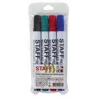 Набор маркеров для доски, 4 цвета, 2,5 мм (STAFF)