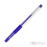 Ручка гелевая, с резиновым упором, синяя, 0,5мм (SPONSOR)