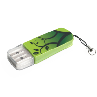 Флэш-драйв 8 Гб, Store n Go Mini Elements Earth, 98160, USB 2.0, зеленый/рисунок (VERBATIM)