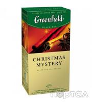 Чай черный "Christmas Mystery" с корицей, 25 пакетов, в конвертах по 1,5 г  (GREENFIELD)