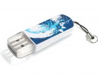 Флэш-драйв 8 Гб, Store n Go Mini Graffiti, 98162, USB 2.0, синий/рисунок (VERBATIM)