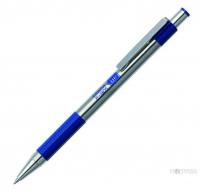 Ручка шариковая автомат, F-301, 0.7мм,синяя,синий стержень (ZEBRA)
