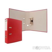 Папка-регистратор 50 мм. обложка ПВХ, цвет красный (INDEX)