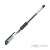 Ручка гелевая, с резиновым упором, черная, 0,5мм (SPONSOR)