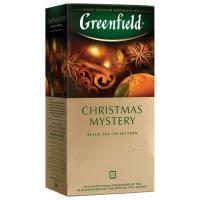 Чай черный "Christmas Mystery", 25 пакетов, в конвертах по 1,5 г. (GREENFIELD)