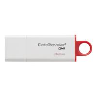 Флэш-драйв 32Гб, Data Traveler G4 DTIG4/32GB, USB3.0, белый/красный (KINGSTON)