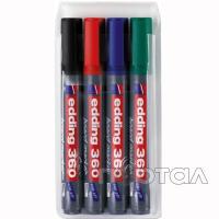 Набор маркеров для доски, 4 цвета, 1,5-3мм (EDDING)