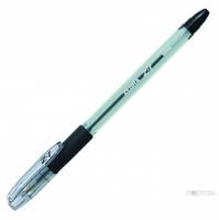 Ручка шариковая  Z-1, 0.7мм, прозрачный корпус, резиновая манжета, черные чернила (ZEBRA)