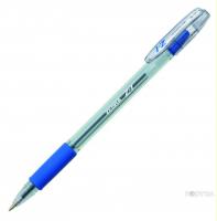 Ручка шариковая  Z-1, 0.7мм, прозрачный корпус, резиновая манжета, синие чернила (ZEBRA)