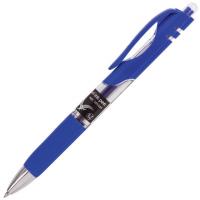 Ручка гелевая автоматическая Black Jack, 0,5мм, с грипом, синяя (BRAUBERG)