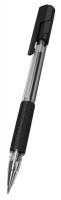 Ручка шариковая ARROW, 0.7мм, прозр/черн, рез.манжета, черные чернила (DELI)
