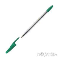 Ручка шариковая CORVINA, зеленая, прозрачный корпус  (UNIVERSAL)