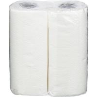 Полотенце бумажное в рулоне, двухслойное, белое (2 рул./упак.)