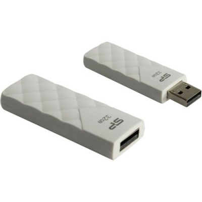 Флэш-драйв 32ГБ , USB 2.0,  Ultima U03  , цвет корпуса белый (SILICON POWER)