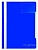 Папка-скоросшиватель, синяя, прозрачный лист с карманом для визитки, ф. А4 (БЮРОКРАТ)
