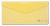 Папка-конверт с кнопкой, ф. 250х130, желтый, прозрачный , 180мкм. (Бюрократ)