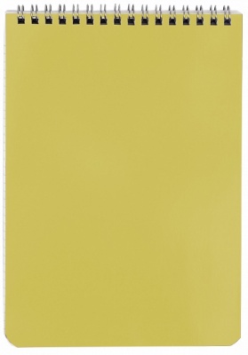 Блокнот ф.А-5, 60 л., клетка, на гребне, обложка мел.картон, золото (HATBER)