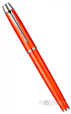Ручка перьевая "IM" PREMIUM Historical colors Big Red CT, ювелирная латунь,  перо F (PARKER)