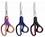 Ножницы с резиновыми вставками на ручках, 23 см. (KW-TRIO)