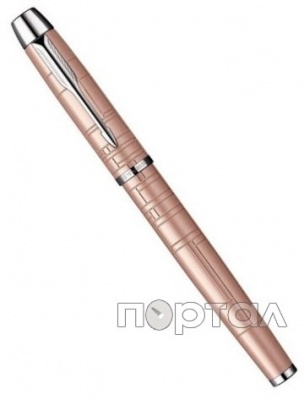 Ручка перьевая "IM" PREMIUM Metal Pink, розовый металлик, перо F (PARKER)
