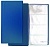 Визитница на 96 визиток, разм.12х24,5 см, темно-синяя, PVC (PANTA PLAST)