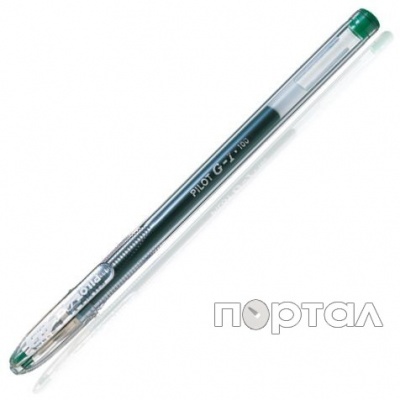 Ручка гелевая G-1 ,зеленая,0,5 мм (PILOT)